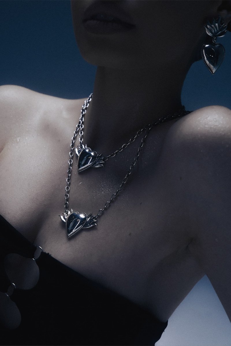 Earrings “Flame Heart” - Pregomesh