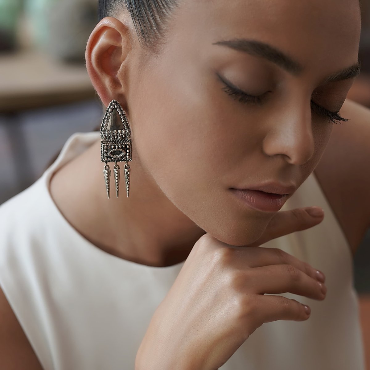 Earrings "Knight" - Pregomesh