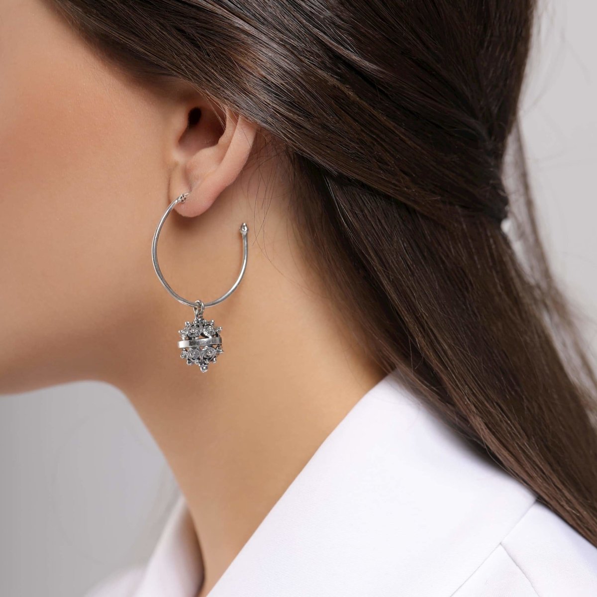 Earrings "Zapel" (big hoops) - Pregomesh
