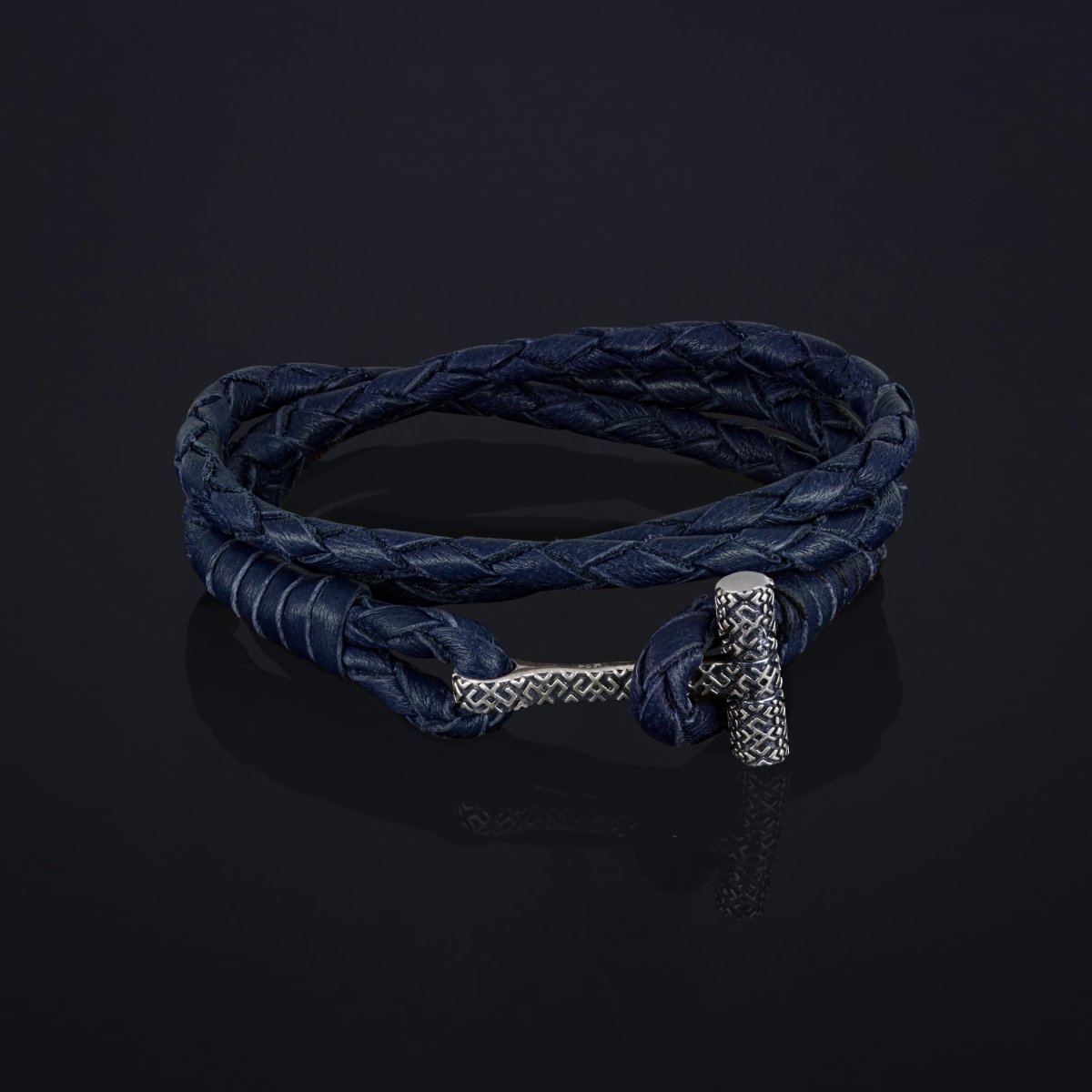 Layered Leather Bracelet "Hrapar" - Pregomesh