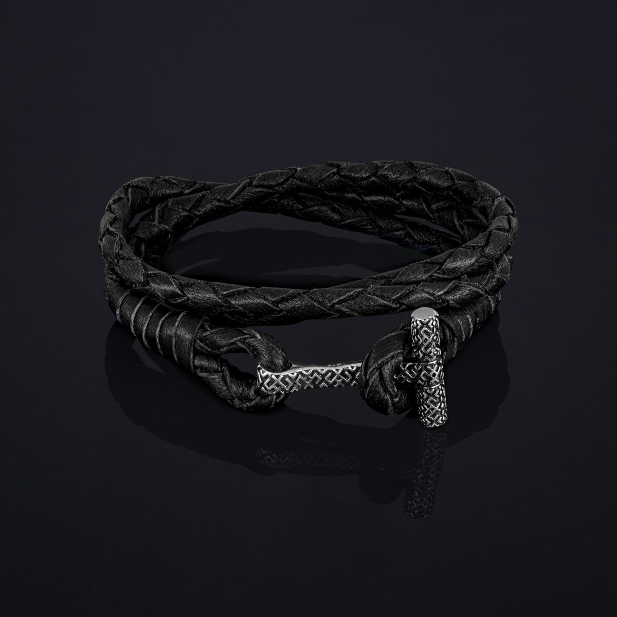 Layered Leather Bracelet "Hrapar" - Pregomesh